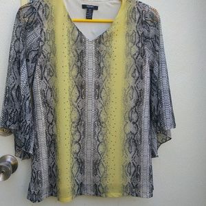 Snake skin yellow and gray snakeskin pattern bl